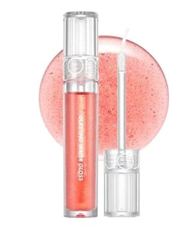 [rom&amp;nd] Glasting Water Gloss 2 colors   Syrupy Glossy Finish  Long-lasting  moisturizing  Highlighting  Natural Gloss for Daily Use K-beauty   4.5g/0.16oz No. 01 SANHO CRUSH