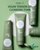 COSTOK Vegan Tension Up Cleansing Foam for sensitive skin 120ml 4.05oz. Refreshing Mild Daily Face Wash Cleanser Vegan Formula EWG Verified PEG Free Cruelty Free Gel Type Soy Ink Packaging