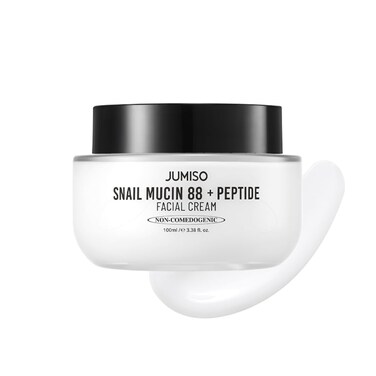 JUMISO Snail Mucin 88 + Peptide Cream 100ml   Kbeauty, for Sensitive Skin, Calming Acne, Strengthening Skin Barrier, Controlling Oil