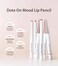 Heart Percent Dote On Mood Lip Pencil, Long-Lasting Creamy Lip Crayon Smooth Color Liner Retractable Lipstick Pencil 0.8g, #15.Mauve Lips