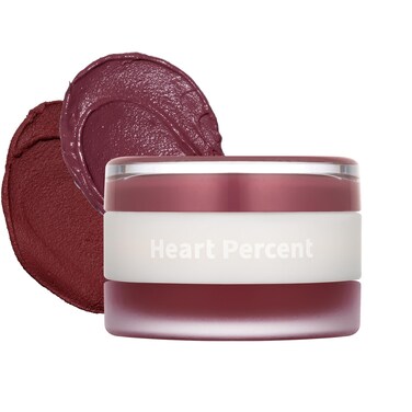Heart Percent Dote On Mood Custom Lip &amp; Cheek, Matte (Fog Pot) + Glow (Shine Balm) Dual Type Multi-use Blush &amp; Lip Tint [#07. Geek &amp; Plum]