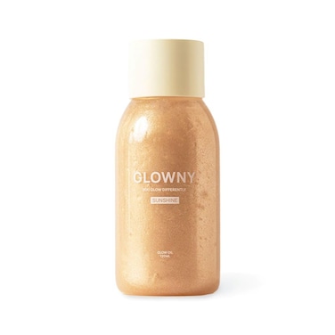 Glowny Body Shimmer Oil, Lightweight Formula with 12 Natural Oils, Long-Lasting Hydration, Elegant Citrus-Floral Fragrance, Perfect for Dry Skin (120ml)