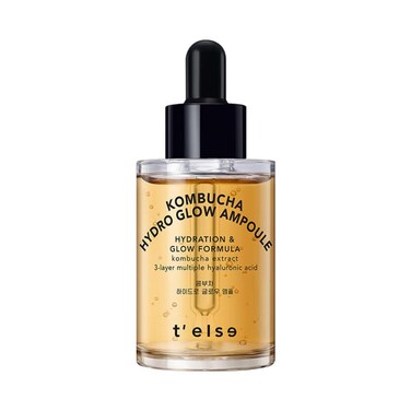 T'ELSE Kombucha Hydro Glow Ampoule 1.01oz, Tightening Deep Faical Moisturizing, Vegan, Hydrate and Soften the Skin, 30ml