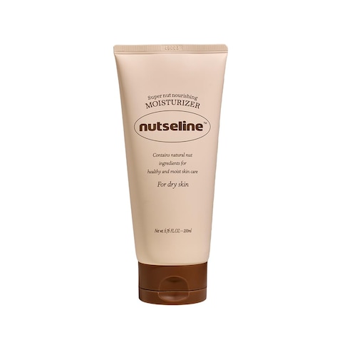 Super Nut Nourishing Moisturizer Unscented for Dry Skin, Fermented Shea Butter, Natural Nut Ingredients, Milky Lotion Texture, 200ml(6.76 fl oz.)