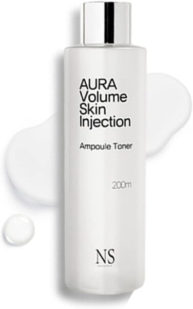 Aura Volume Skin Injection Ampoule Toner   Korean Skin Care   Improvement of Volume Elasticity   High-Content Peptide Liposomal Adenosine (6.7 fl oz)