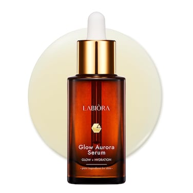 [LABIORA] Korean Glow Aurora Serum for Face - Lutein, Niacinamide &amp; Hyaluronic Acid for Daily Moisturizing Radiance Facial Skincare K-Beauty (1.01 fl. oz/30ml)