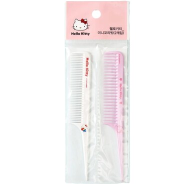 Kitty Kitten &amp; My-Meloday Mini Tail Combs - Cute Small Rat Tail Comb, Parting Tip Comb for Women, Ideal for Hair Parting, Sectioning and Styling   2 Packs (Kitty Kitten Mini Tail Comb)