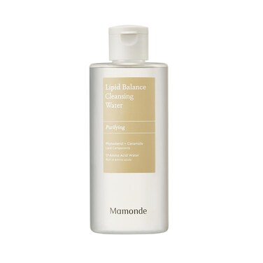 Mamonde Lipid Balance Cleansing Water &ndash; Gentle Vegan Makeup Remover, Micellar Amino Acid Cleanser, 8.45 Fl Oz