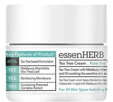 Tea Tree Cream   Pure Tea Tree, Face moisturizer   For dry skin, skin-blemishes, all skin   Korean Skincare (50ml, 1.69 fl.oz)