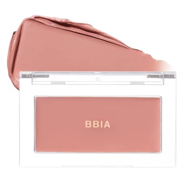 BBIA Ready To Wear Downy Cheek Cream Blush 8 Color - Creamy Blendable &amp; Buildable Blush Dewy Texture &amp; Matte Finish High Pigment Longlasting Lightweight Natural Face Makeup, 0.12oz (06 DOWNY FIG)