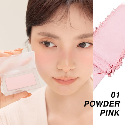 BBIA Ready To Wear Powder Cheek Blush 3 Color &ndash; Buildable &amp; Blendable Soft Blush for Cheeks, Matte &amp; Shimmery Finish, Lightweight, Long-Lasting, Vegan, Korea Face Makeup, 0.19oz (02 POWDER CORAL)