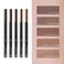 BBIA Last Auto Eyebrow Pencil 5 Colors &ndash; No Sebum Brow Definer Retractable Pencil with Dual-Sided Brush Waterproof Longlasting Shape &amp; Define &amp; Fill Eye Brow Vegan Korean Makeup (01 CHARCOAL R)