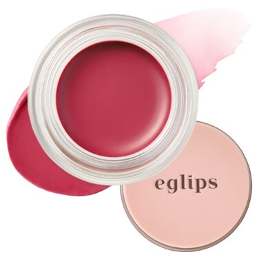 EGLIPS Lip &amp; Cheek Glow Balm - Multi-Use Tinted Melting Balm Blush for Lips &amp; Cheeks Builable and Blendable Texture (06 GLACIER, 0.18 oz)