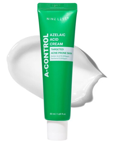 A-Control Azelaic Acid Cream &ndash; Korean Blemish Clear Moisturizer for Face - Acne-Fighting &amp; Hydrating for Clearer Skin - Blemish Relief, Soothing Recovery, 1.69oz.