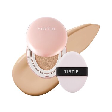 [*Mini Size*] TIRTIR All Cover Pink Cushion   Korean Cushion Foundation, (#23N Sand, 0.15 Fl Oz)