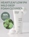 Heartleaf Low pH Deep Foam Cleanser - Gently Removes Sebum, Deep Cleans Pores - Contains 80% Houttuynia Cordata, Hyaluronic Acid, Soothes and Enhances Sensitive Skin, 5.29oz.