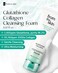 Glutathione Collagen Cleansing Foam - Korean Face Wash, Gentle Facial Cleanser Pore-Clarifying Detox, Hydrates and Revitalizes, For Oily &amp; Dry Skin, Skin-Irritation Formula, 5.3oz.