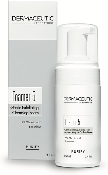 DERMACEUTIC FOAMER 5 Gentle EXFOLIATING Cleansing Foam Anti Aging Skin Care
