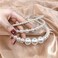 3pcs White Faux Pearl Hairbands Bridal Hair Hoop Wedding Hair Accessories Pearl Headbands for Women Girls