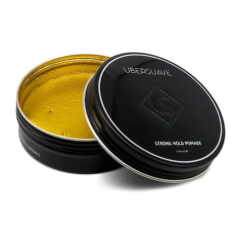 ubersuave Hair Styling Pomade for Men (3.4 Ounces / 100ml) - Matte Finish, Maximum Hold, No Flakes, All Hair Types, Water Based, Floral Cologne Scent (Strong Hold)