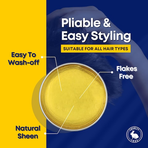 ubersuave Hair Styling Pomade for Men (3.4 Ounces / 100ml) - Matte Finish, Maximum Hold, No Flakes, All Hair Types, Water Based, Floral Cologne Scent (Strong Hold)