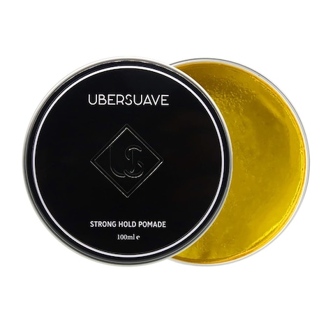 ubersuave Hair Styling Pomade for Men (3.4 Ounces / 100ml) - Matte Finish, Maximum Hold, No Flakes, All Hair Types, Water Based, Floral Cologne Scent (Strong Hold)