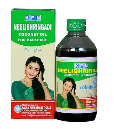 200ml Neelibhringadi Hair Oil Hair Loss uses amla indigo brahmi coconut by KPN