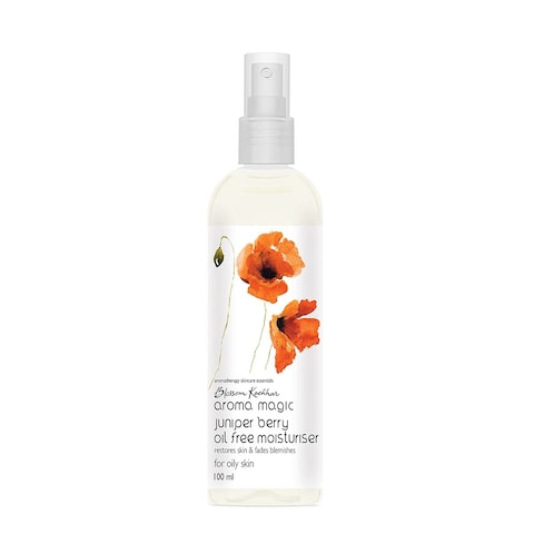 Aroma Magic Juniper Berry Oil Free Moisturizer With SPF 15   Repairs Acne &amp; Restores Radiance   Non Greasy &amp; Lightweight Gel For Oily Skin   3.38 Fl Oz/100ml