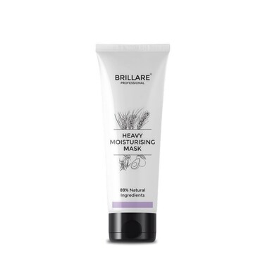 Brillare Heavy Moisturising Hair Mask For Dry, Frizzy Hair, Conditioner 125 g, Wheat Protein &amp; Avocado Fruit