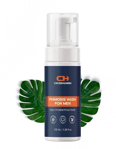 Phimosis Wash for Men - Gentle Intimate Care with Low Fragrance and Low Soap Content - Phimosis Body Wash - Sulfate Free, Paraben Free, with Natural Ingredients - 3.38 fl oz (100 ml)