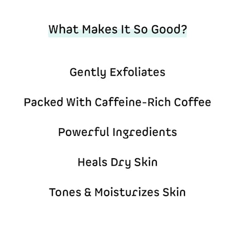 mCaffeine Milky Brew Coffee Face Scrub - Face Cleanser for Glowing Skin - Face Wash Removes Tan and Blackheads - Almond Milk - All Skin Types - 2.6 oz