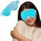 Polyester Eye Mask Cooling Gel With Beads For Dark Circles, Dry Eyes, Cooling Eyes, Redness, Eye Patches Eye Cooling Gel Pad Stretchable With Sleeping Mask Eye Relaxing For Women&amp;Men -Blue
