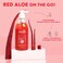 Clensta Red Aloe Vera Multipurpose Gel   for Hair, Face, &amp; Body   After Sun Care   Non Sticky Moisturizer   Skin Care for Dry Skin   10.14 Fl Oz (300ml)