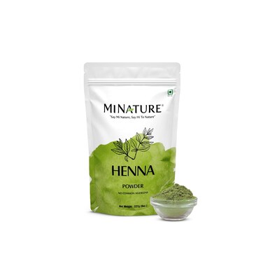mi nature Henna Powder (Lawsonia inermis)   Natural Hair Color  Mehandi Powder for Hair   from Rajasthan  Presevative Free   226gm (7.97Oz)