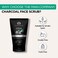 The Man Company Natural Charcoal Face Scrub with Lemongrass and Eucalyptus - 3.5 Oz.   Skin Exfoliating &amp; Detox, Anti Acne, Blackhead removing Face Scrub