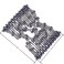 LOVEF Easy Combs Stretchable Double Combs - exquisite Pearl beaded Magic hairpin comb Hair Accessories for women (Grey)