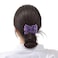 Lovef Flower Multifunction Easy Magic Hair Comb Stretchy Beaded Hair Comb in Small Beads Hairpin Plate Hair (Purple)