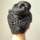 Lovef Flower Multifunction Easy Magic Hair Comb Stretchy Beaded Hair Comb in Small Beads Hairpin Plate Hair (Black1)