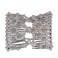 LOVEF Easy Combs Double Stretching Combs, Thick and Thin Hair, New Hair Accessory for Popular Hairstyles in Round Beads (White)