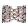 Lovef 1pcs Multifunction Beaded Magic Hair Accessory with Elastic Double Easy Clips and Insert Hair Jewelry (Coffee-B)