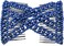 Lovef 6 Colors Easy Stretch Hair Comb Magic Hand-beaded Hair Styling Combs Clips for Lady (Blue)