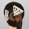 Lovef Easy Comb Magic Hair Comb Stretchy Beaded Hair Comb in Green (White)