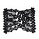 LOVEF Crystal Bow Elastic Double Combs with Plastic Flowers Hair Clips, Hair Holder/Easy Comb 4pcs