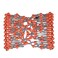 LOVEF Crystal Bow Elastic Double Combs with Plastic Flowers Hair Clips, Hair Holder/Easy Comb 4pcs