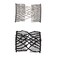 LOVEF Fashion Trend Easy Stretchable Double Combs Magic Hair Combs- Black and White