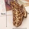LOVEF Plastic Black Brown Leopard Pattern Hair Clip Claw Clamp for Women-4 Pcs