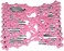 Lovef 5pcs Crystal Beaded Bow Magic Hair Comb Elastic Double Easy Clips Hair Clips Hair Accessories Insert Hair Jewelry