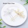 Bride Wedding Pearl Hair Pins Girls Bridal Hair Accessories Hair Piece for Women and Girls 2PCS (Silver)