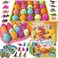 Dino Egg Bath Bombs for Kids-Surprise Inside Plus Dinosaur Puzzle-Dinosaur Gifts for 3 4 5 6 7 and 8 Year Old Boys and Girls Kids Gifts - Perfect for Birthdays, Children's Day and Christma,Easter