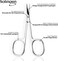 Solingen Curved Cuticle Scissors &ndash; Precision German Steel for Manicure &amp; Pedicure, Eyebrow &amp; Eyelash Grooming, Extra Sharp with Premium Storage Case
